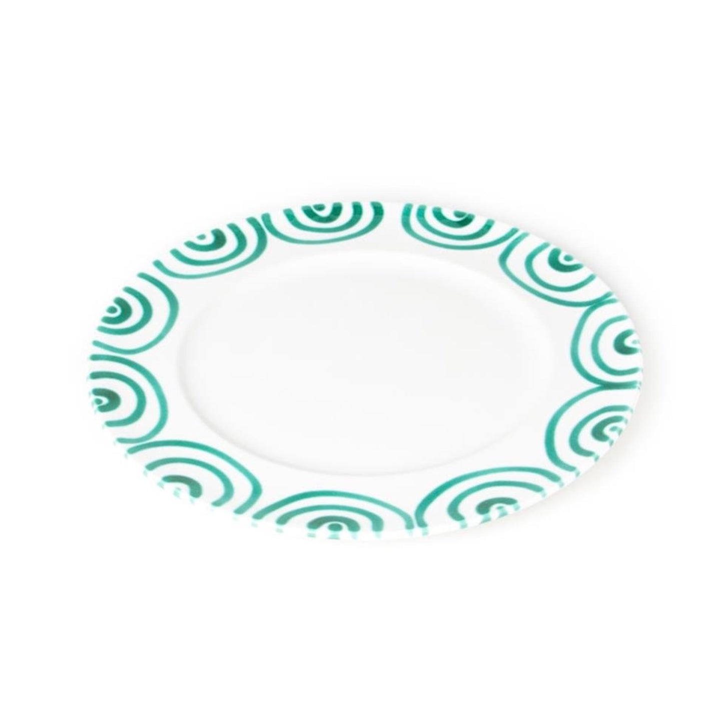 Gmundner Keramik Dizzy Green Gourmet Dinner Plate 10.6"