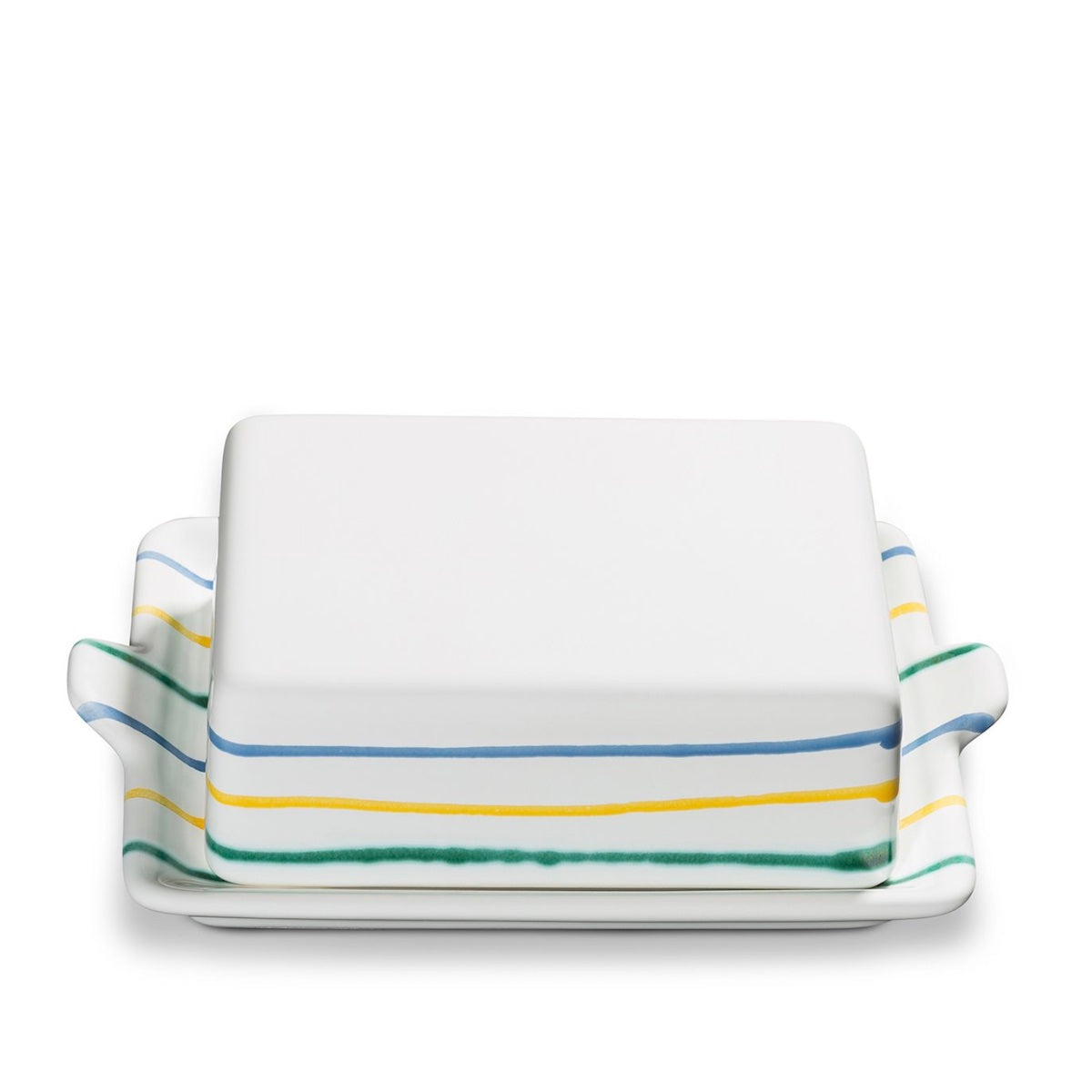 Gmundner Keramik Colorful Flamed Large Butter Dish