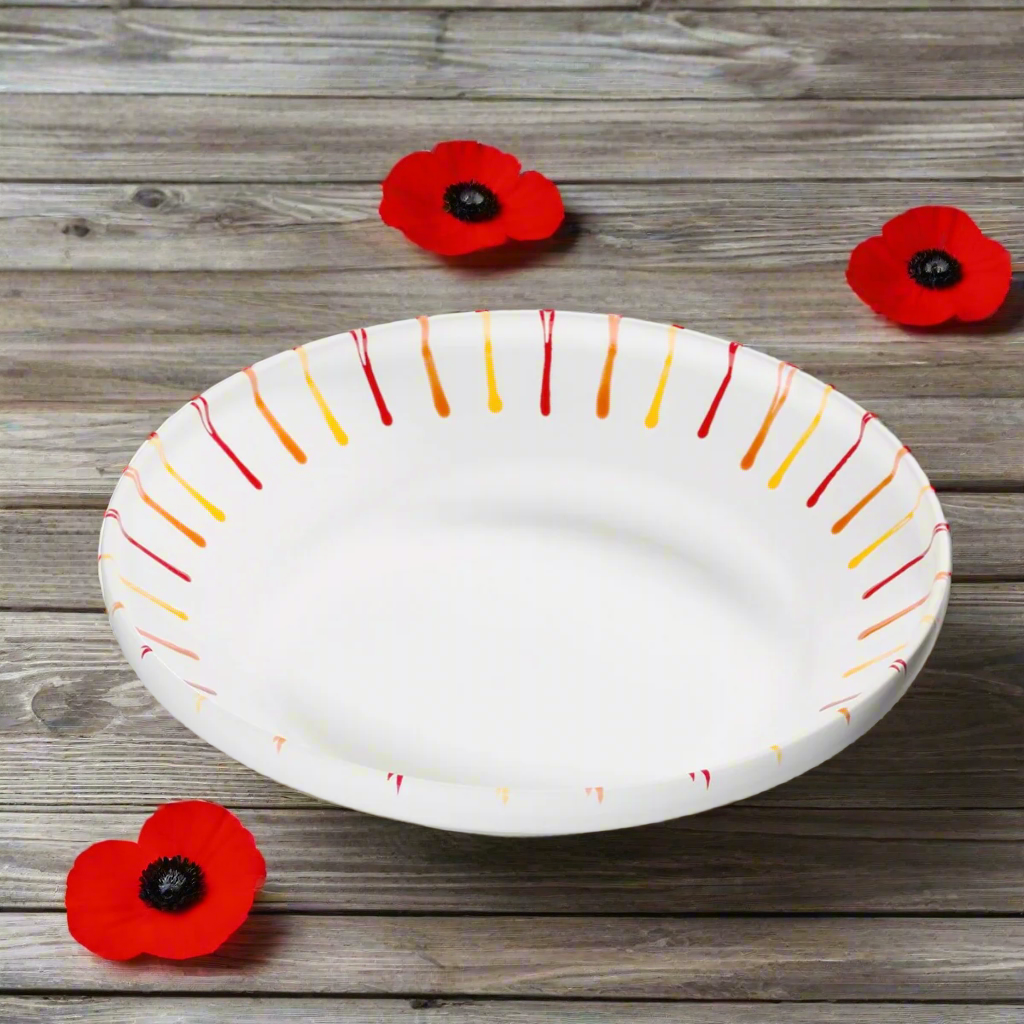 Gmundner Keramik Sunset Rim Fruit Bowl