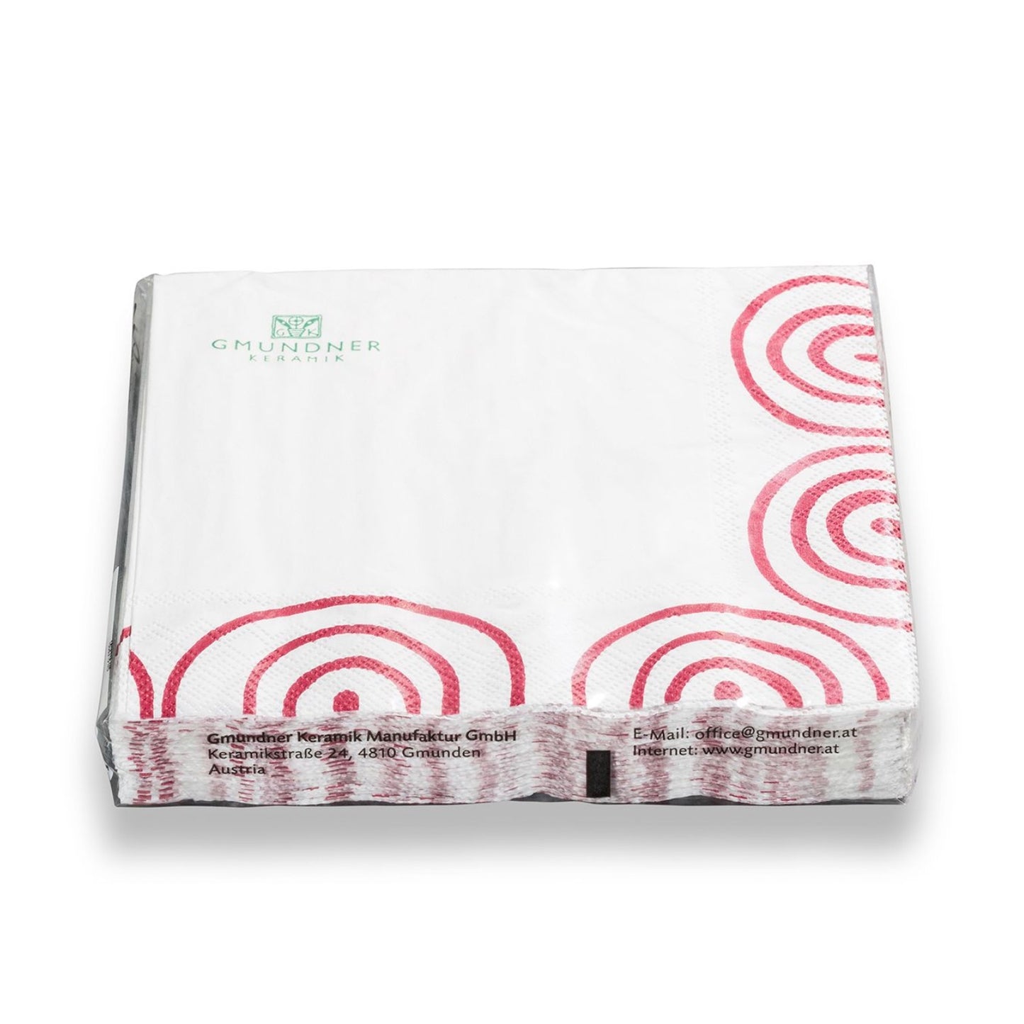 Gmundner Keramik Dizzy Red Napkin - Pack of 20