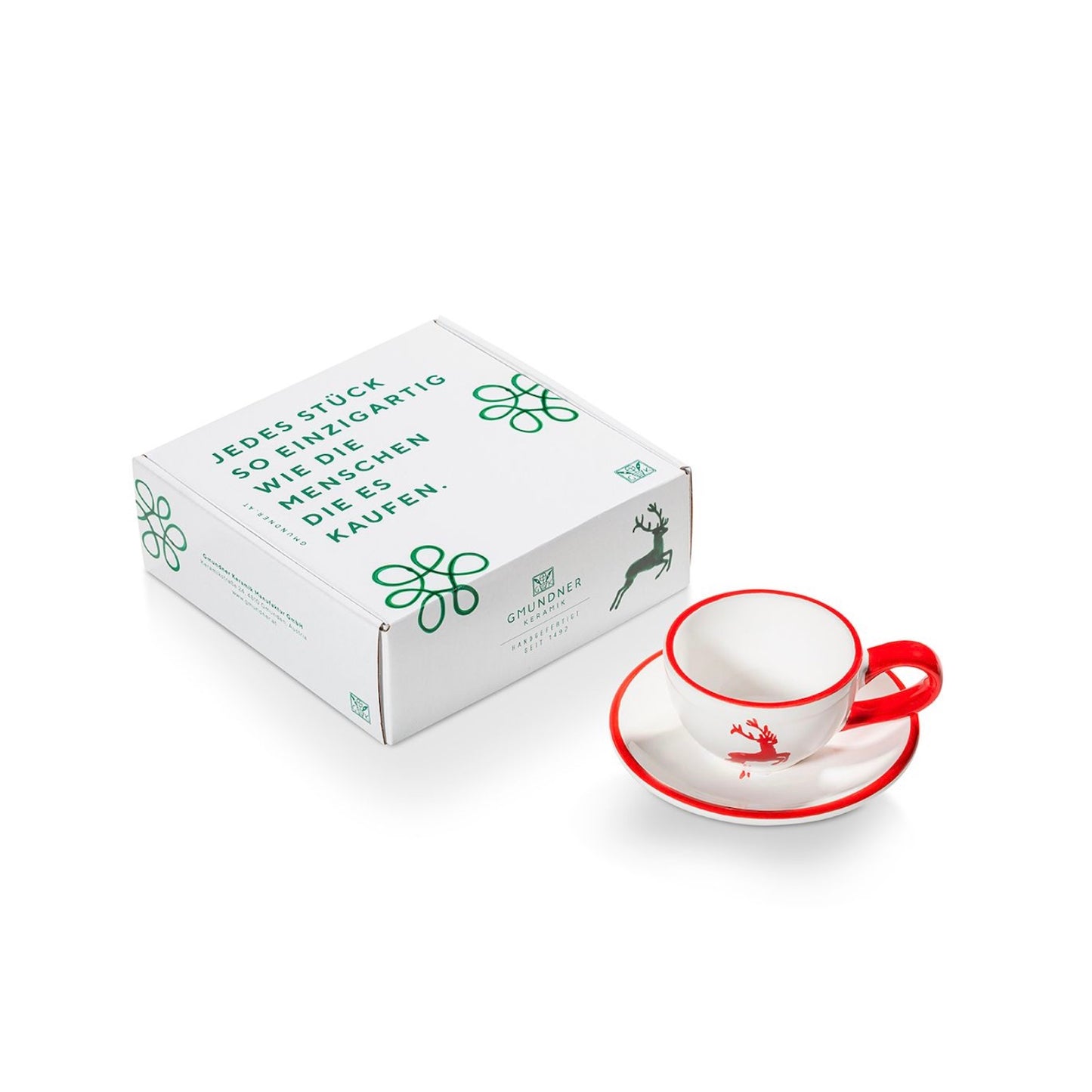 Gmundner Keramik Red Deer Mocha Set - Retired