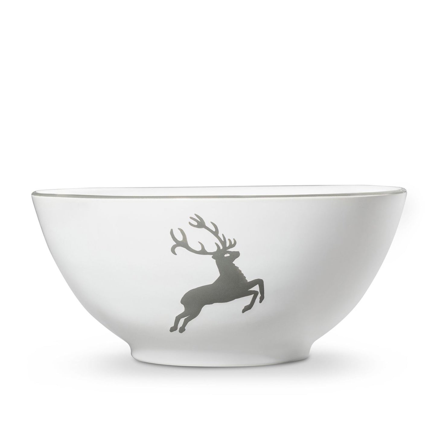 Gmundner Keramik Grey Deer Serving Bowl 10.6"