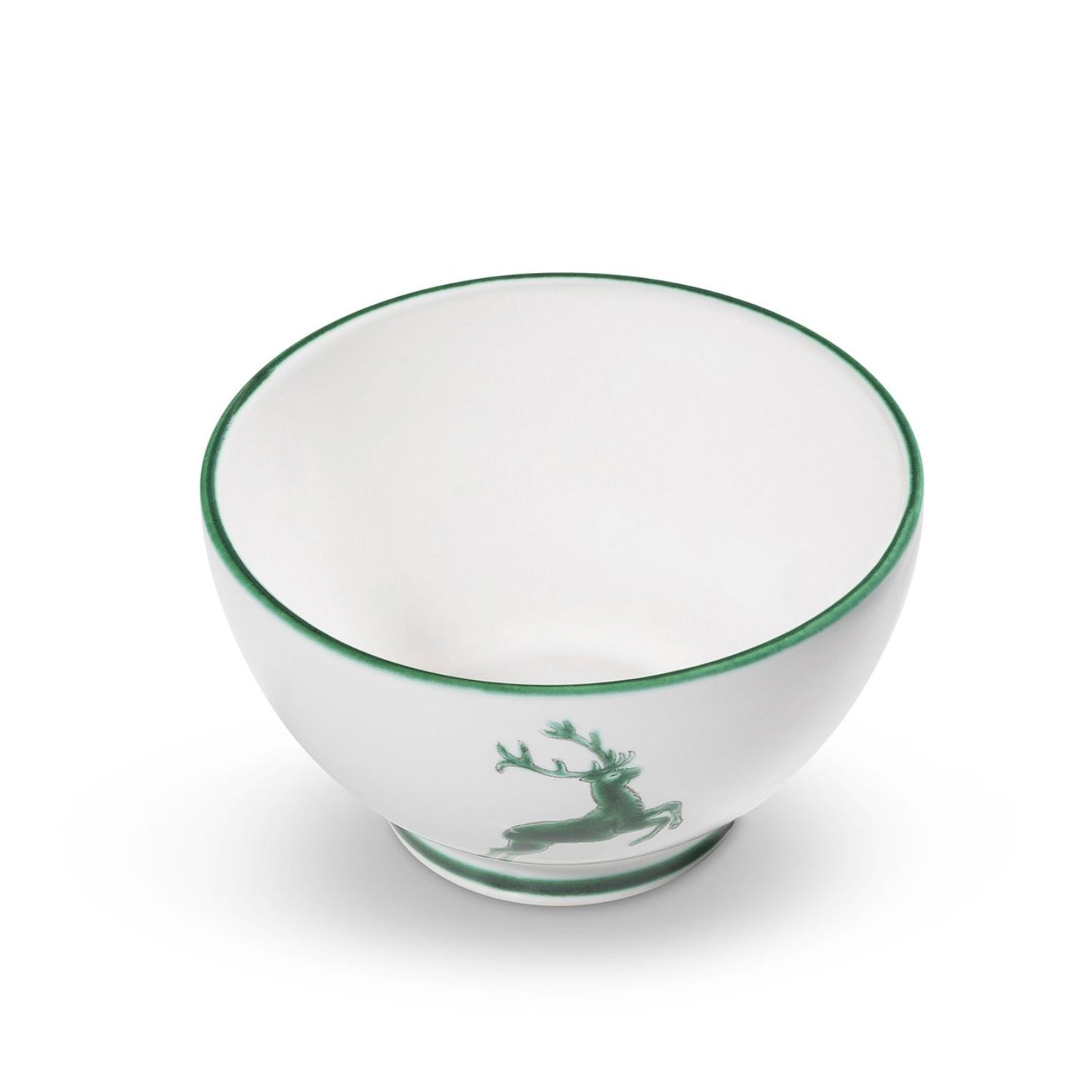 Gmundner Keramik Green Deer French Cereal Bowl 5.5"