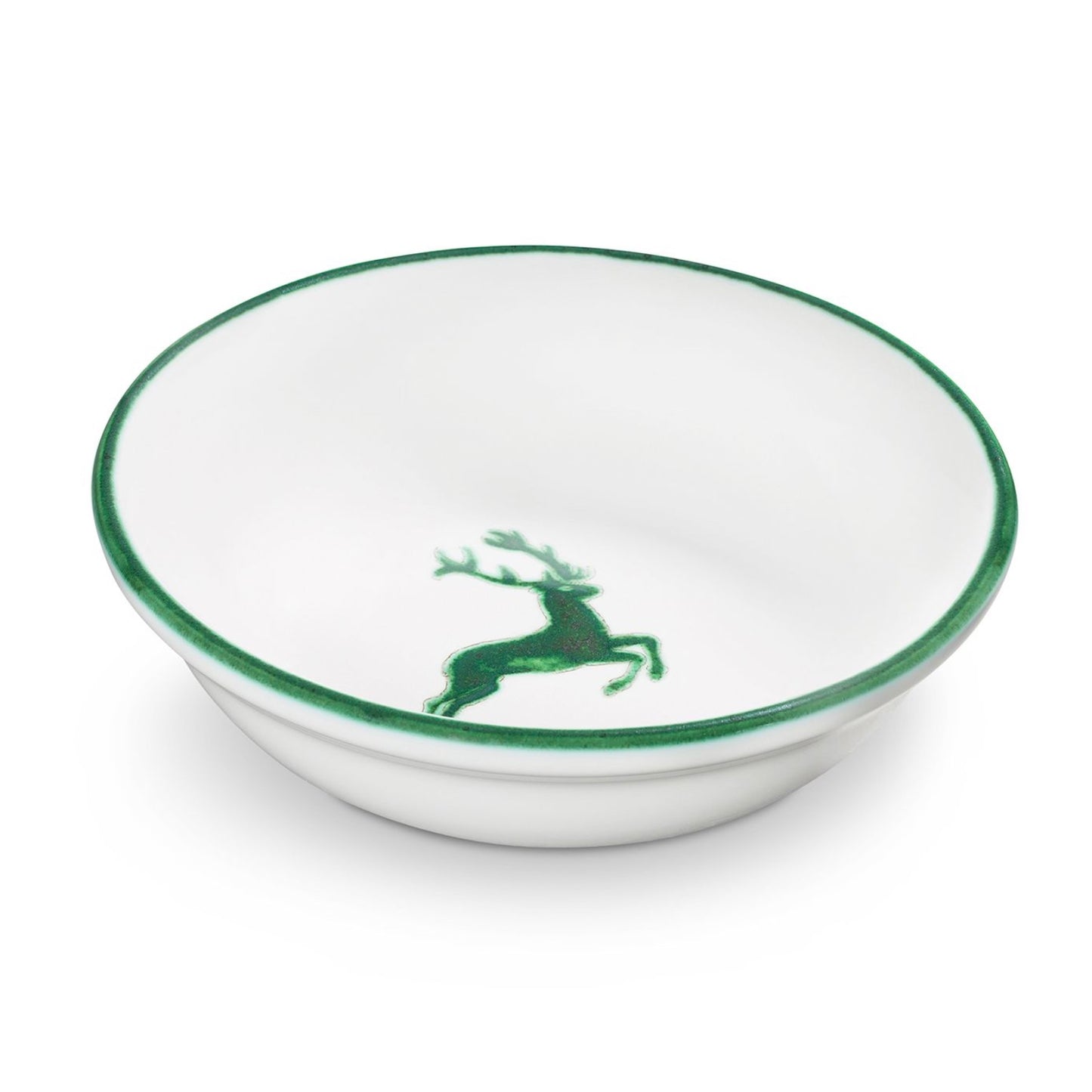 Gmundner Keramik Green Deer Compote Bowl