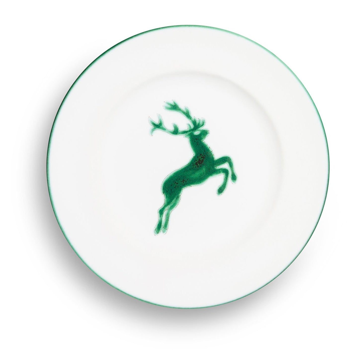 Gmundner Keramik Green Deer Gourmet Salad Plate 7"