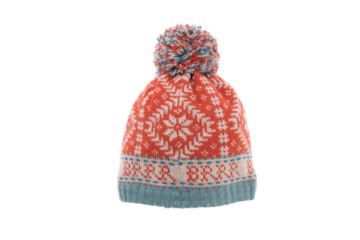 French Knot - Novelty Nordic Hat - Tomato