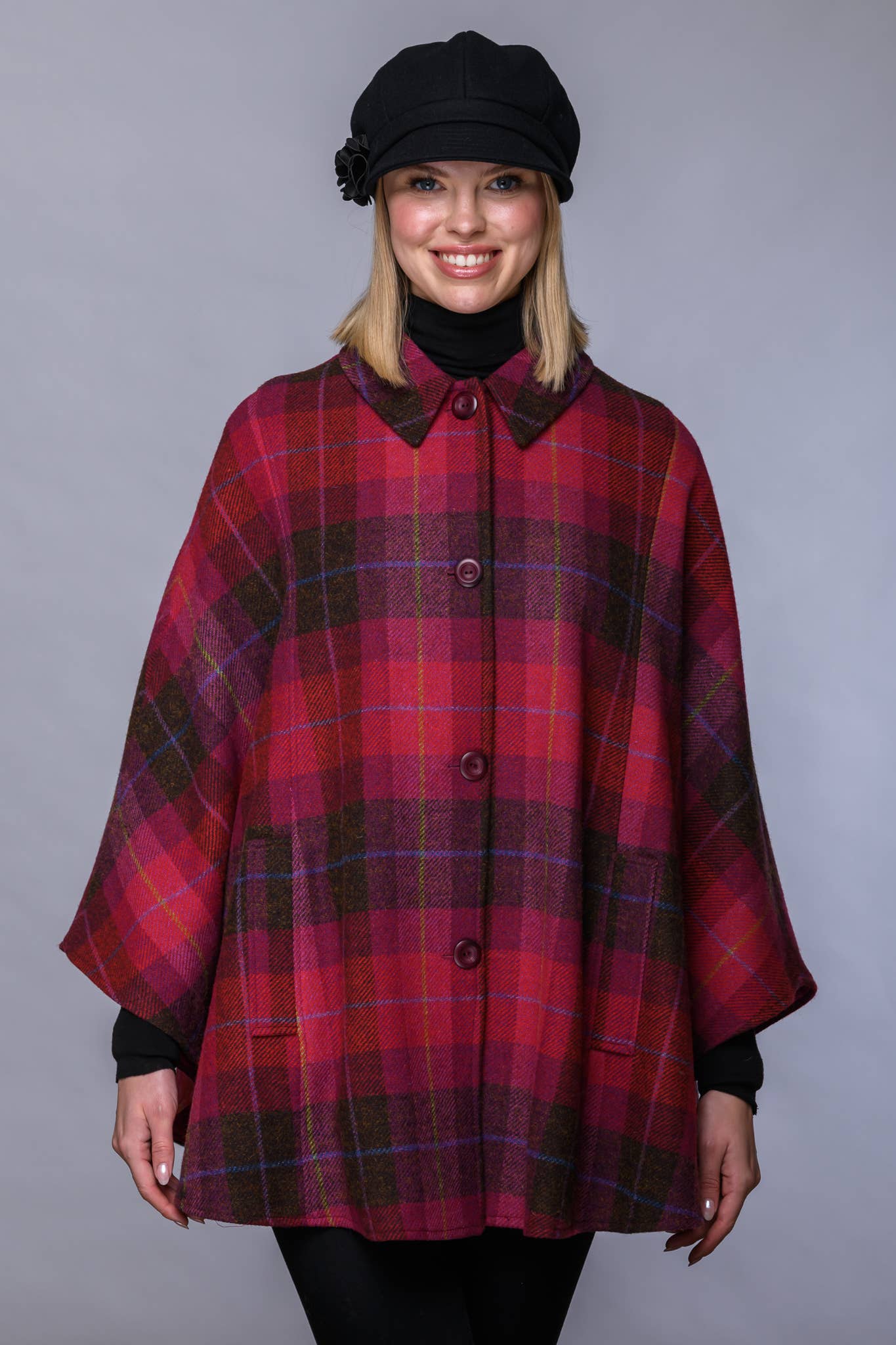Mucros Weavers Women's Country Cape - Red