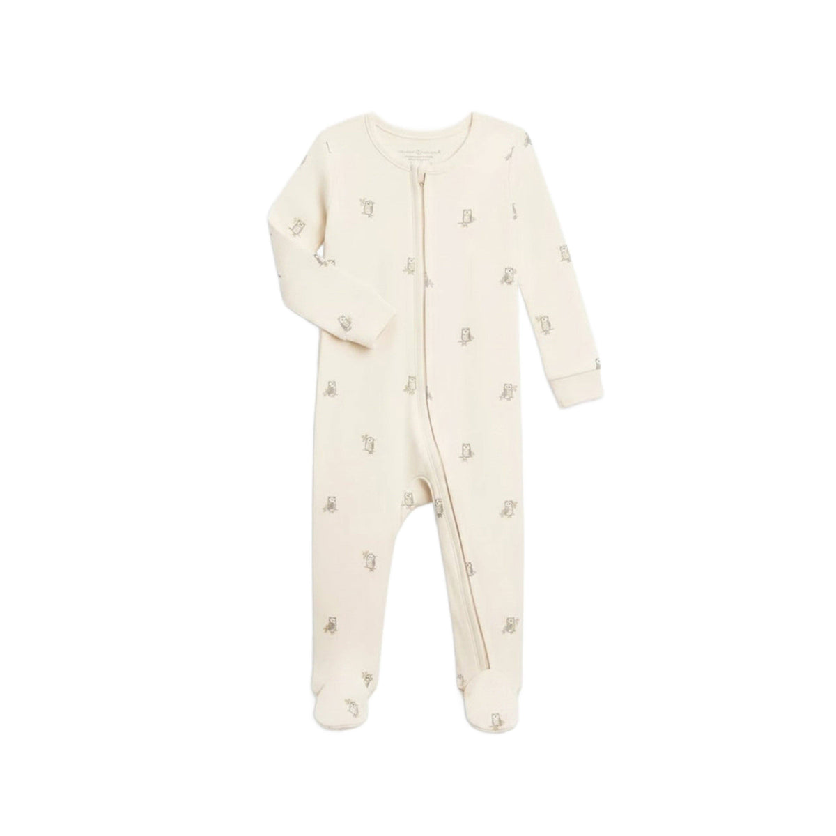 KENDI by Colored Organics - Peyton Zipper Sleeper - Owl