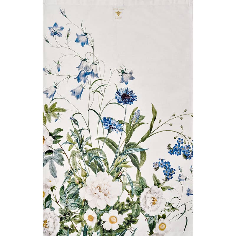 Koustrup & Co. - Blue Flower Garden Organic Tea Towel