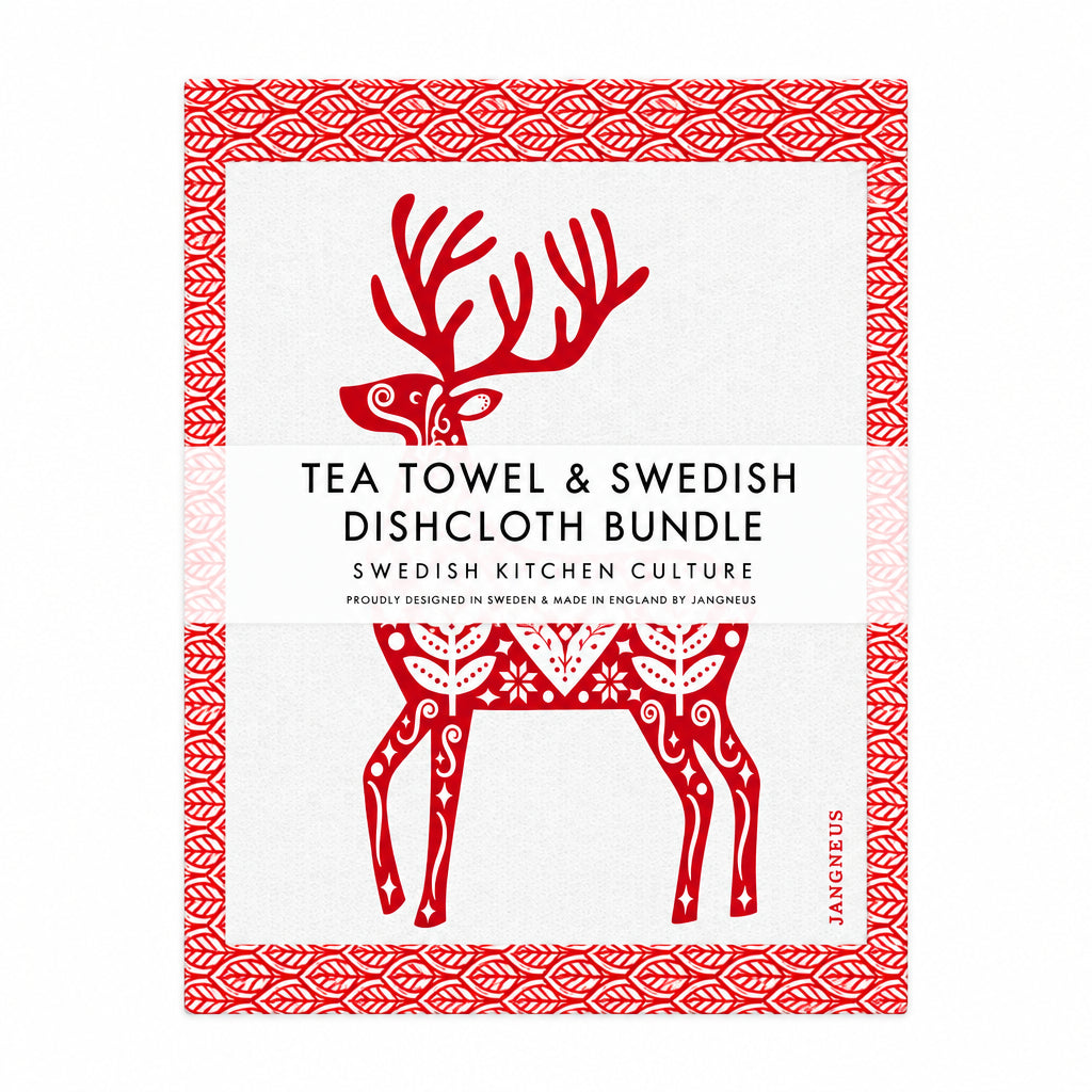 Jangneus - Bundle - Reindeer - Leaves Red