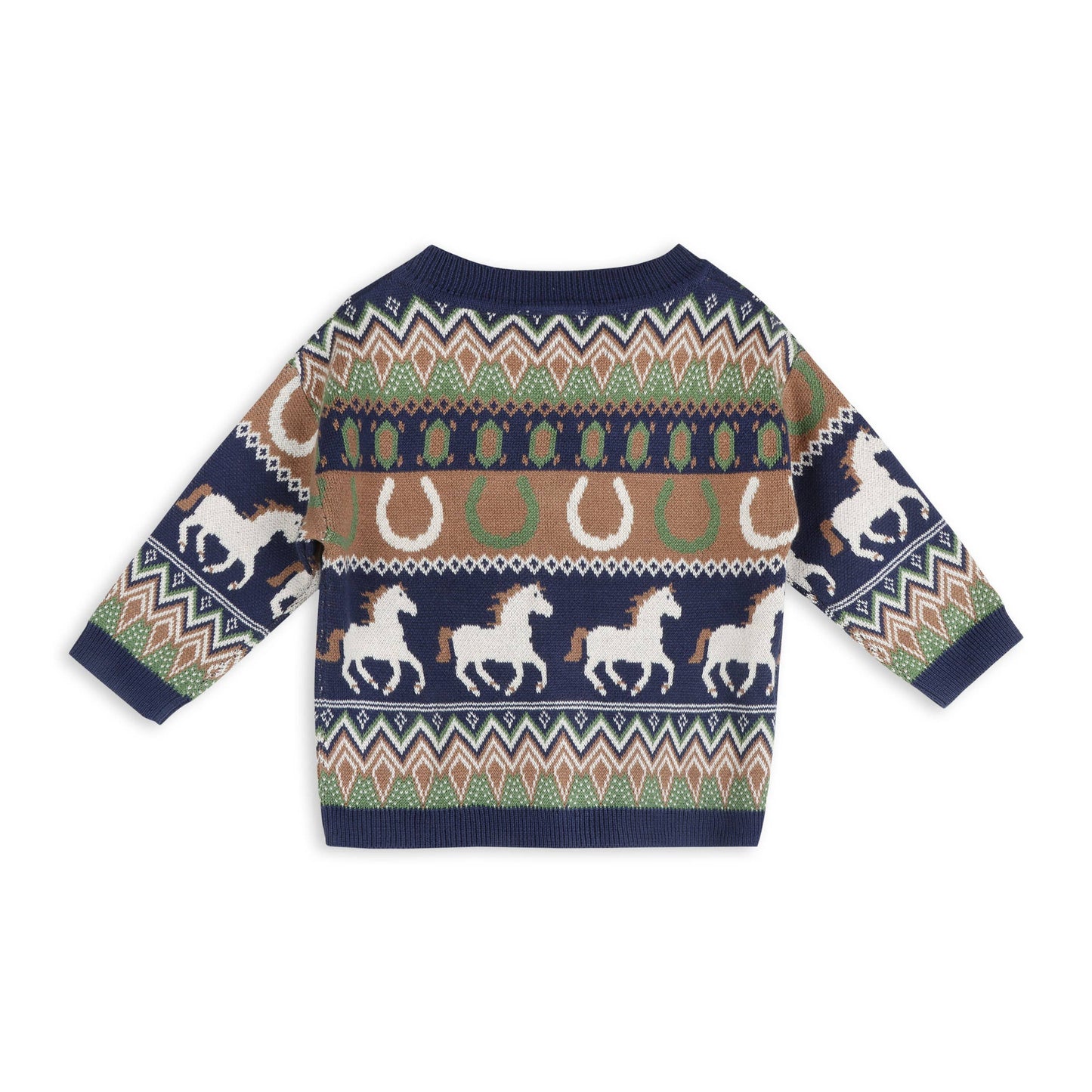 Viverano Organics - Western Jacquard Knit Baby Cardigan