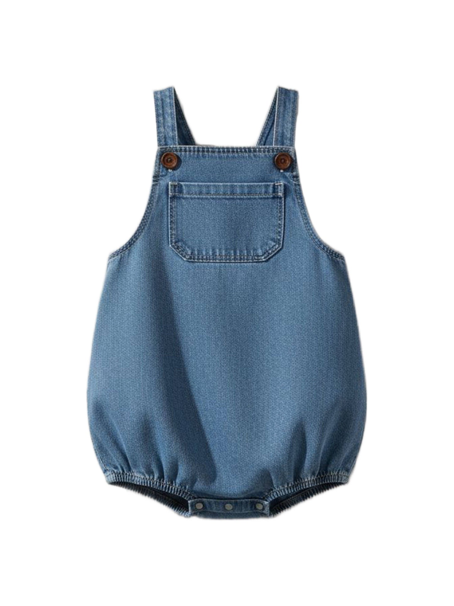 KENDI by Colored Organics - Noe Chambray Bubble Overall