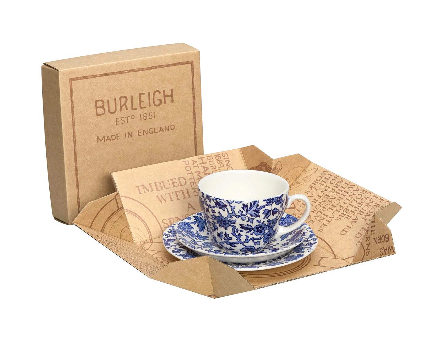 Burleigh Blue Arden 3 Piece Breakfast Cup Set