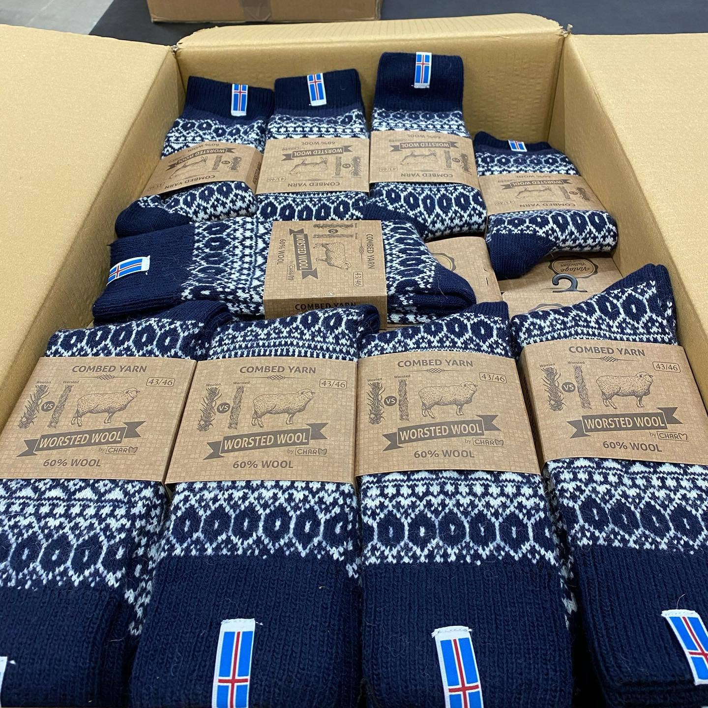 Swedish Passport - Wool Wear of Scandinavia Nordic Old Iceland Wool Socks