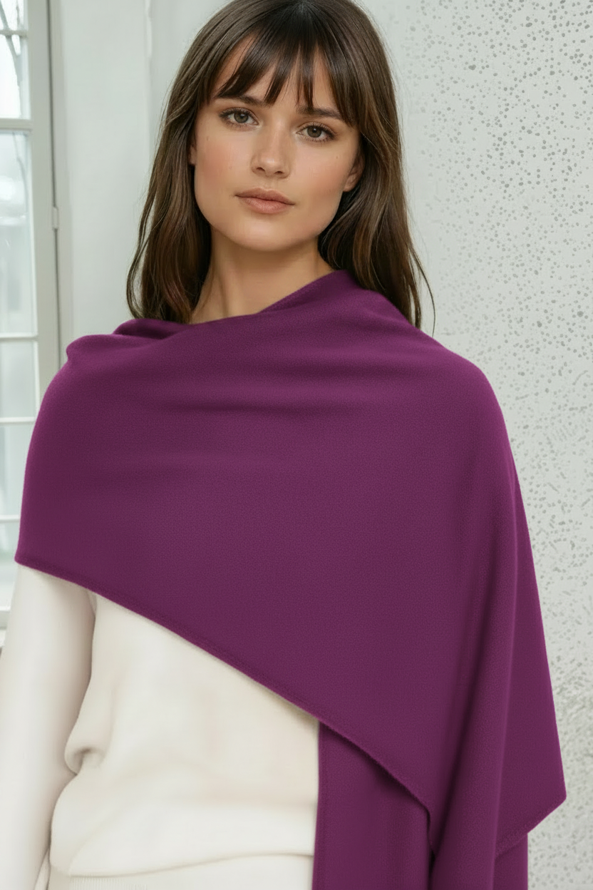 and for Good - Bedford Cashmere Wrap Scarf - Violet