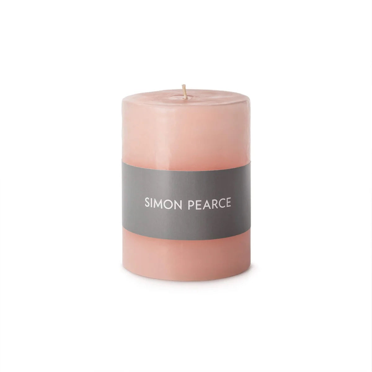 Simon Pearce Pillar Candle 3x4 Barely Blush