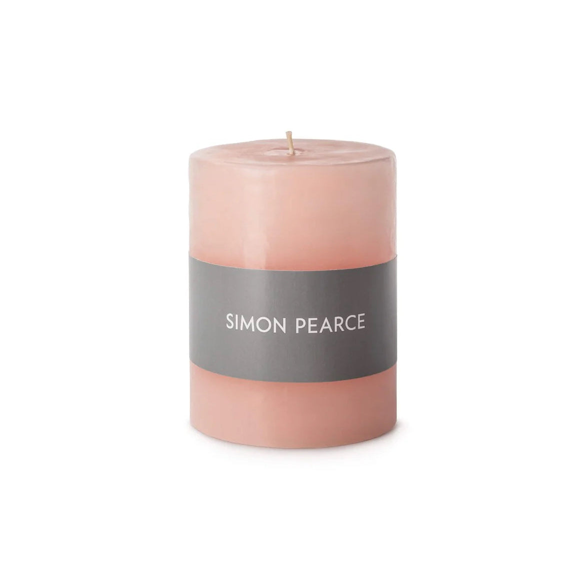 Simon Pearce Pillar Candle 3x4 Barely Blush