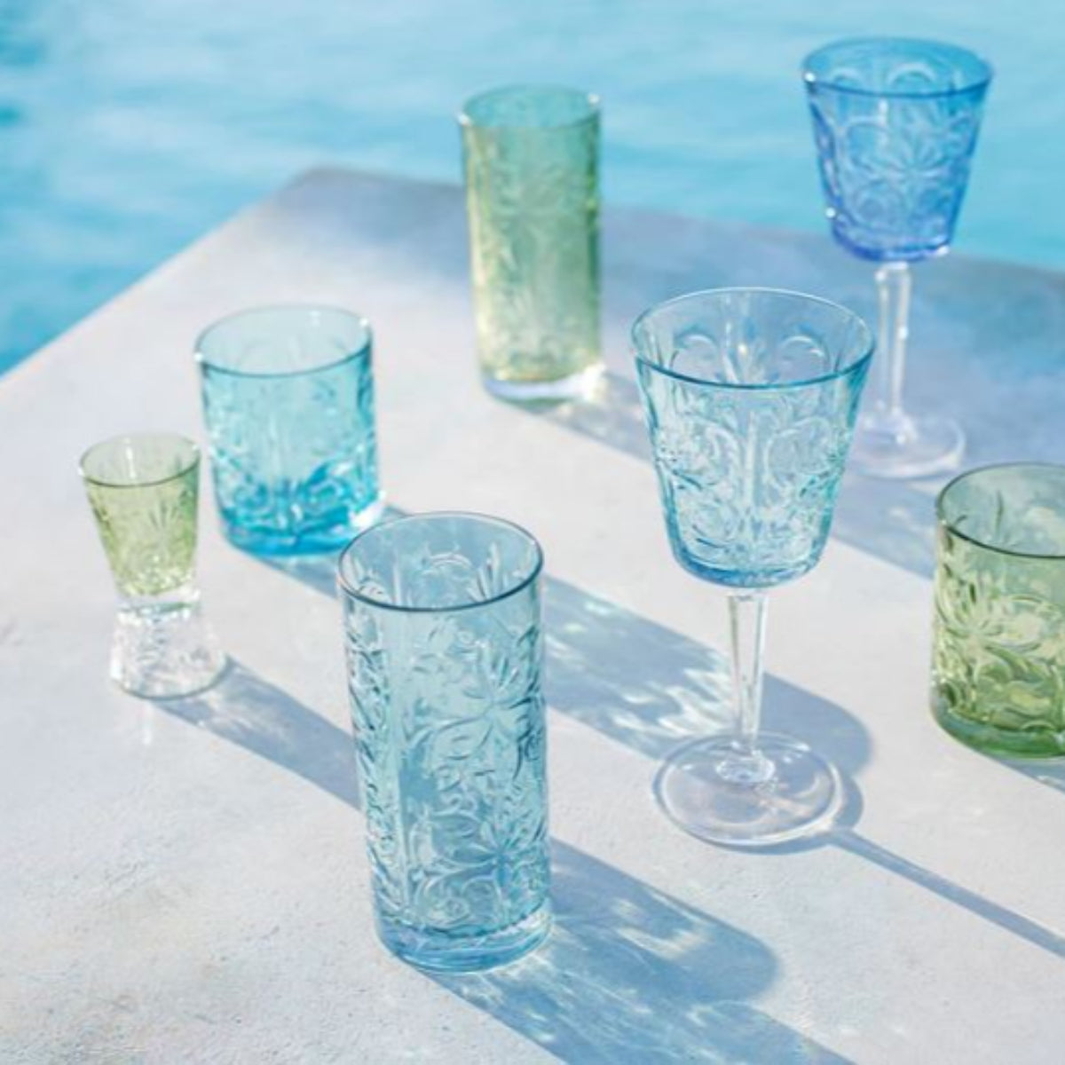 Vietri Barocco Mint Green Liquor Glass