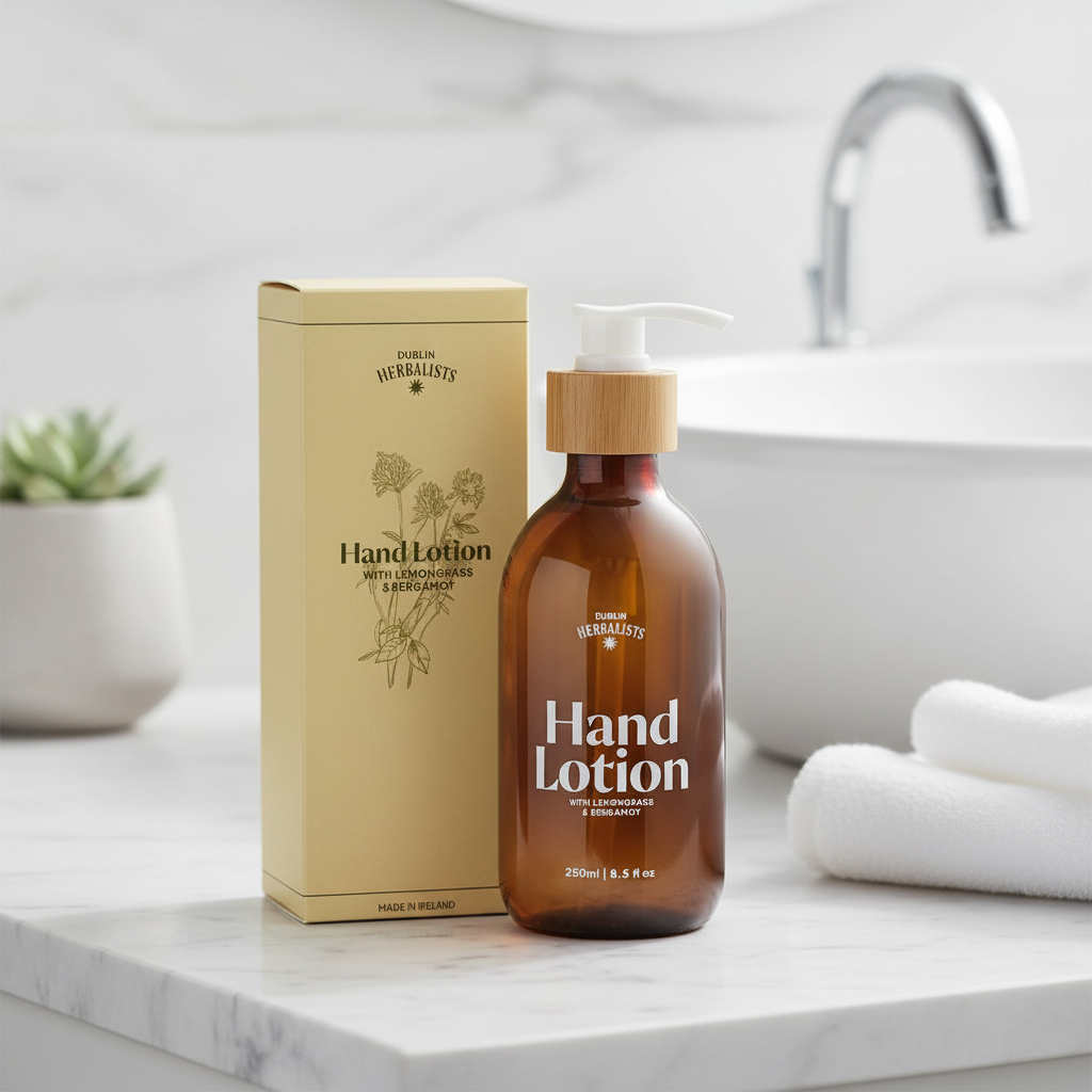 Dublin Herbalists Vegan Hand Lotion with Lemongrass & Bergamot