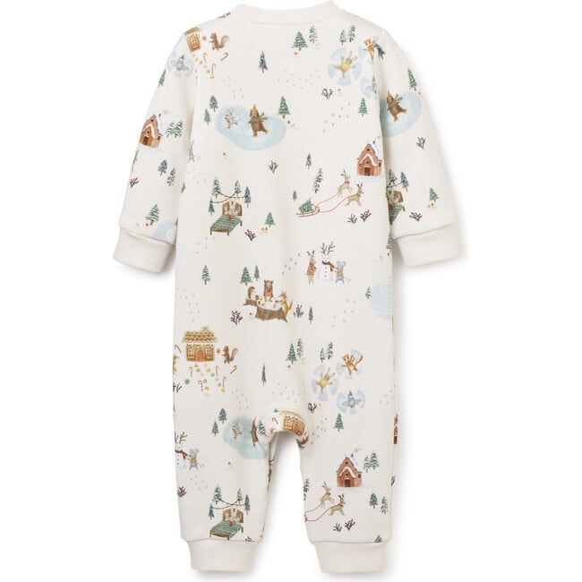 Elegant Baby Christmas Fleece Baby Jumpsuit