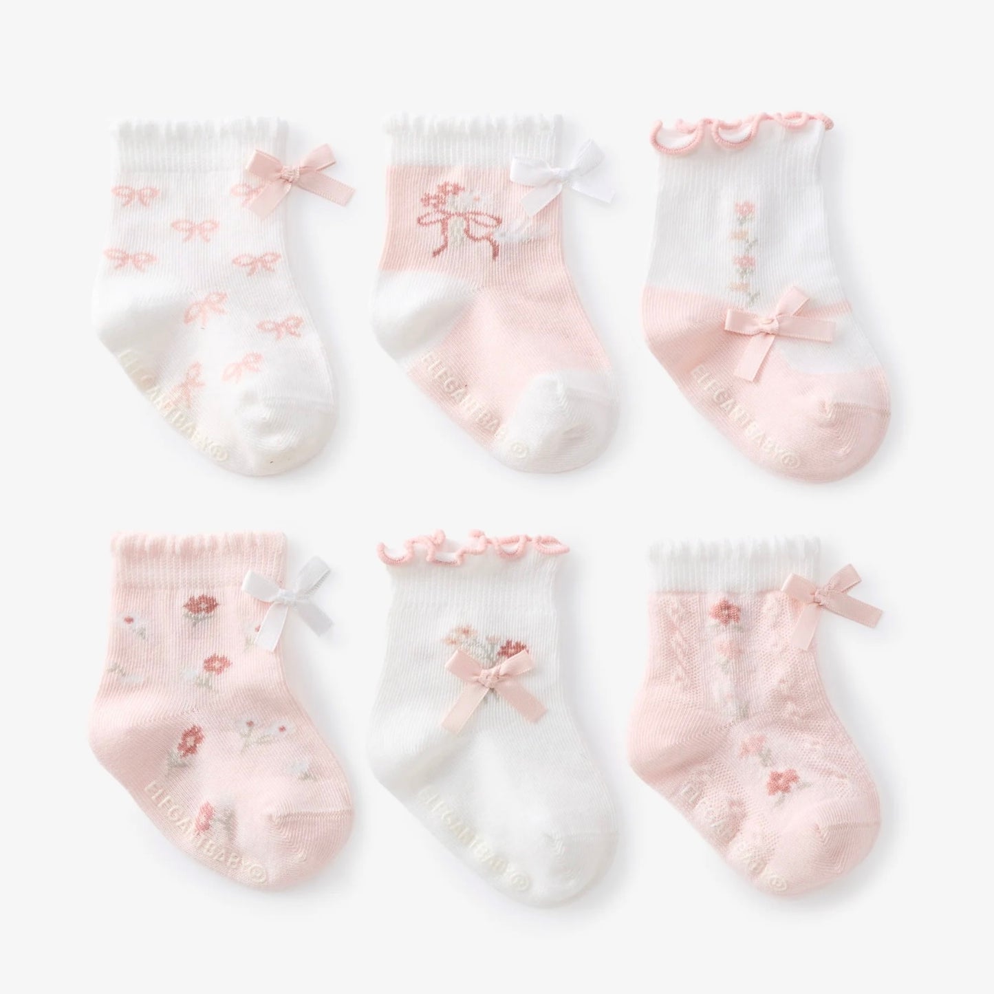 Elegant Baby Fleur de Provence Socks Pack/6