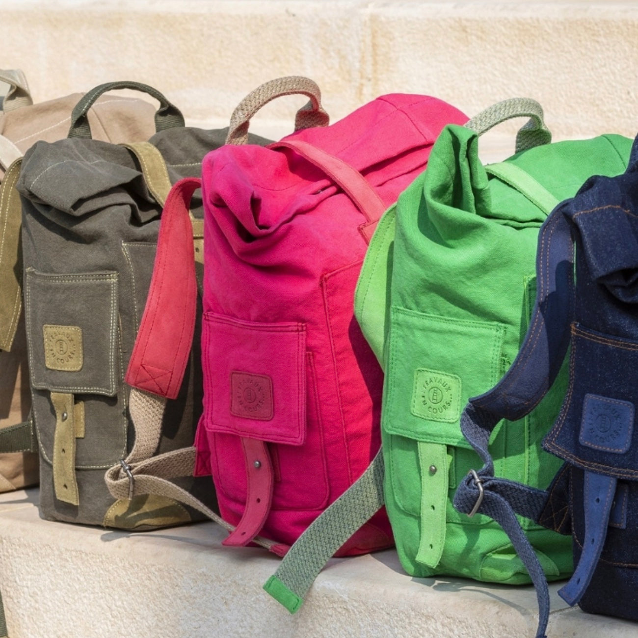 Travaux en Cours Hot Pink Small City Backpack