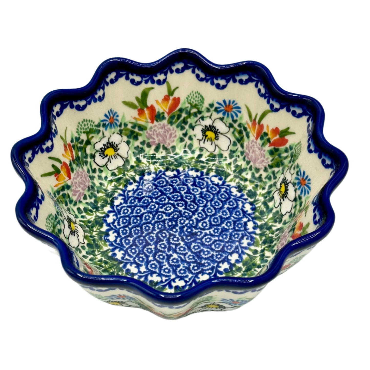 Polish Pottery Fluted Bowl Large Art 2 2025