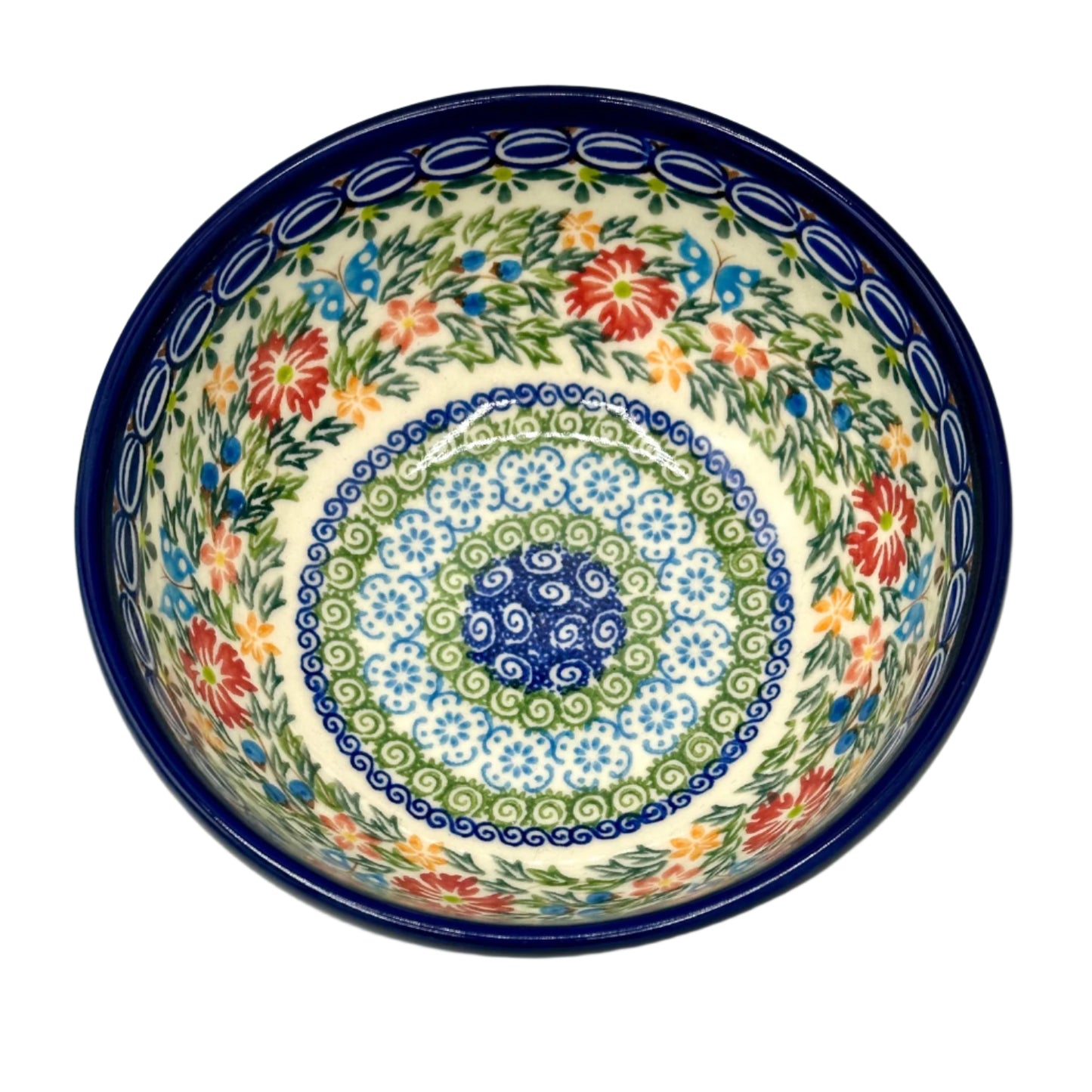 Polish Pottery Floral Bowl 09-0408 Bowl 16