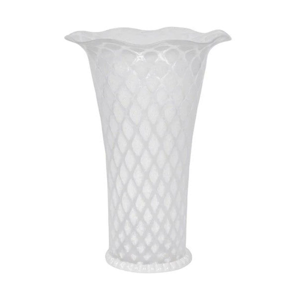 Juliska Trellis 9" Flared Vase - White