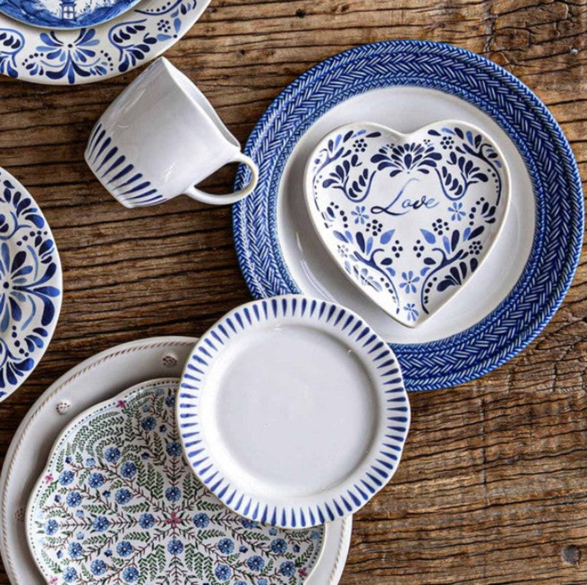 Juliska Le Panier Dessert/Salad Plate - Delft Blue