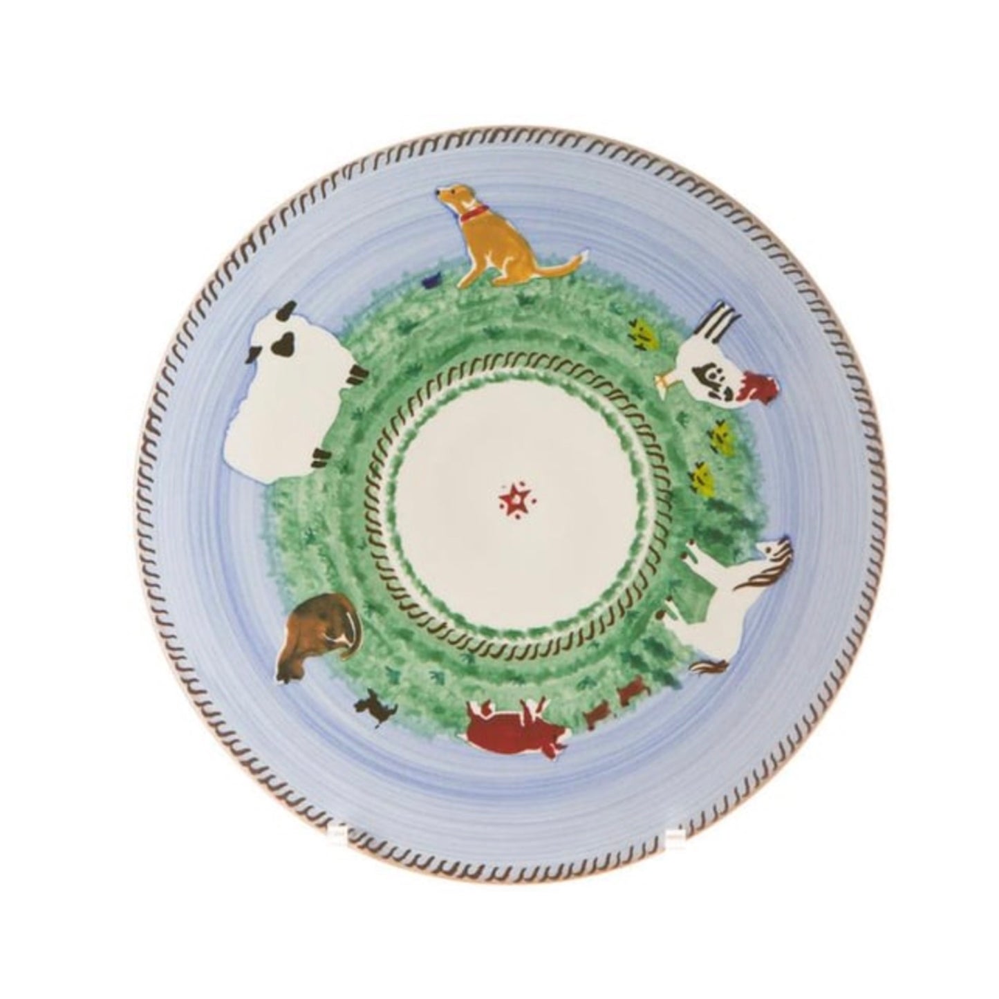 Nicholas Mosse Landscape Footed Cake Plate 9"