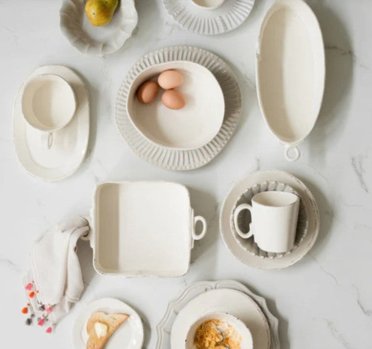 Vietri Lastra White Jumbo Cup