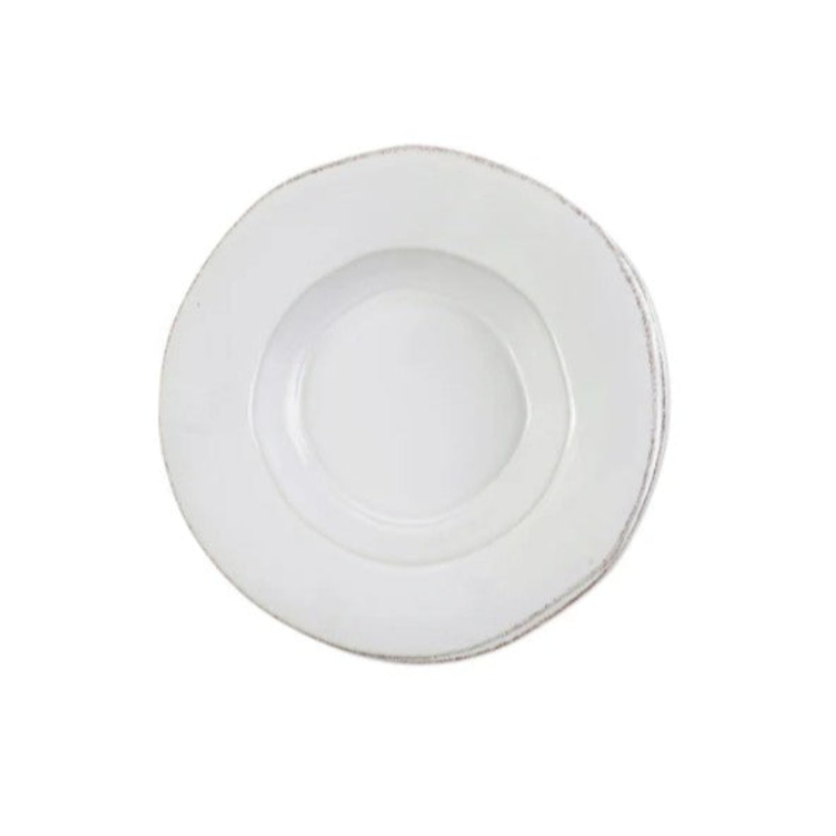 Vietri Lastra White Rimmed Pasta Bowl