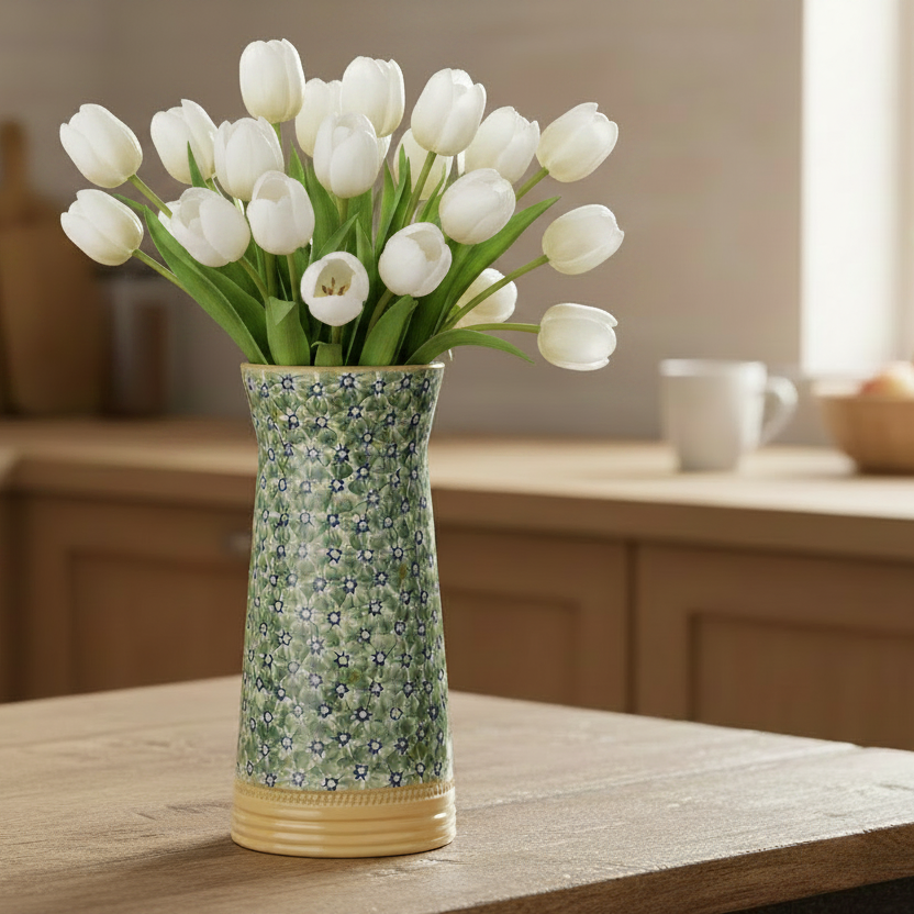 Nicholas Mosse Lawn Green Medium Tapered Vase