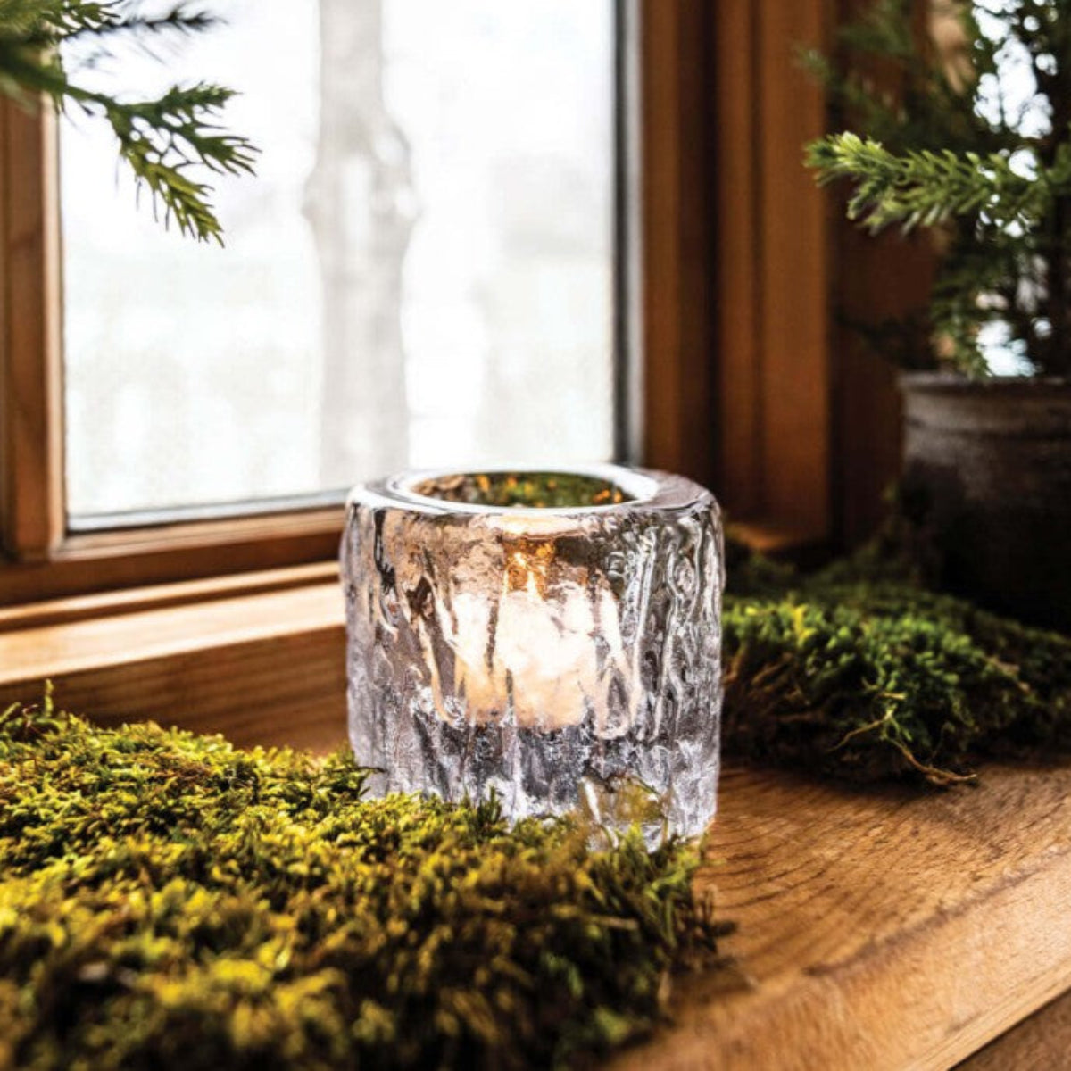 Simon Pearce Silver Lake Tealight