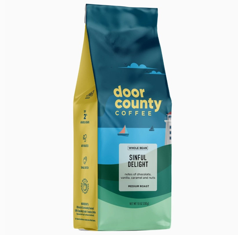 Door County Sinful Delight Whole Bean Coffee - 10oz