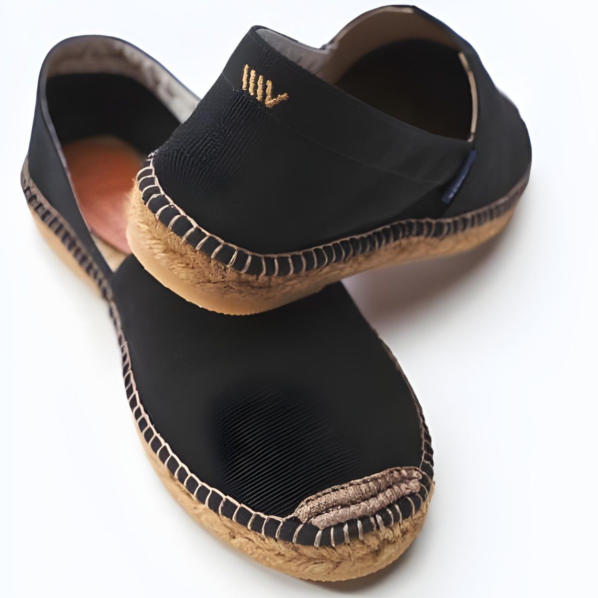 Viscata Barceloneta Canvas Espadrille Flats - Black - 6.5US/37EU