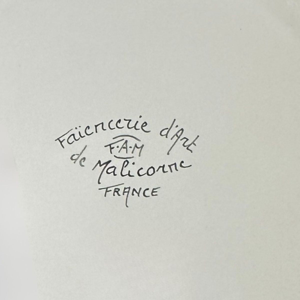 Faienceries D'Art de Malicorne Dragonfly 10" Dinner Plate