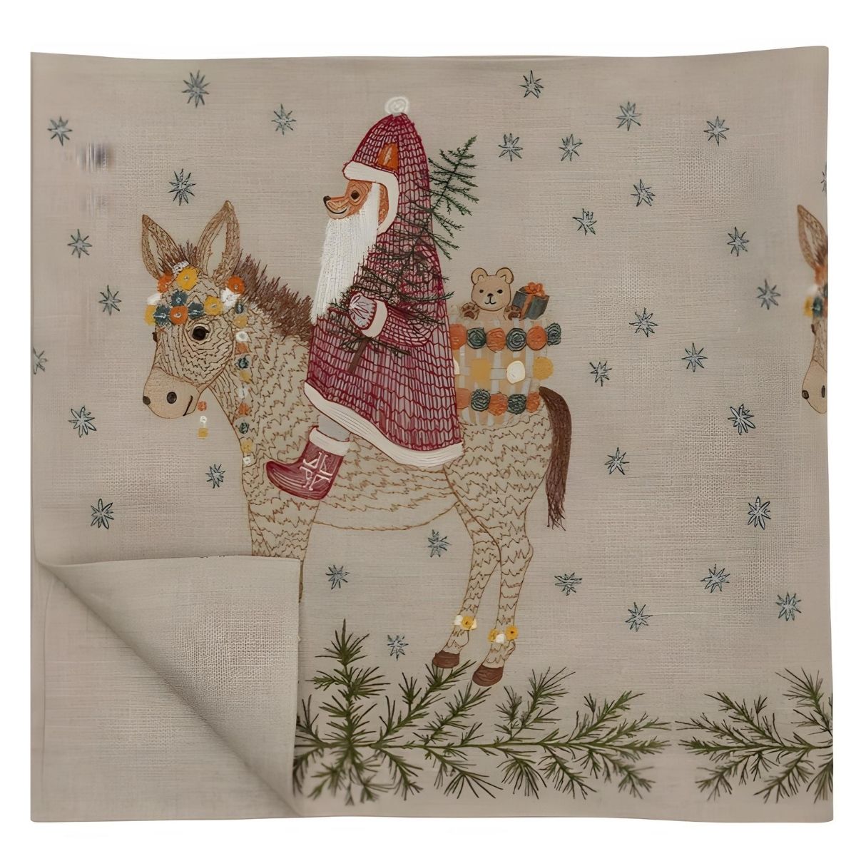 Coral & Tusk Christmas Donkey Table Runner
