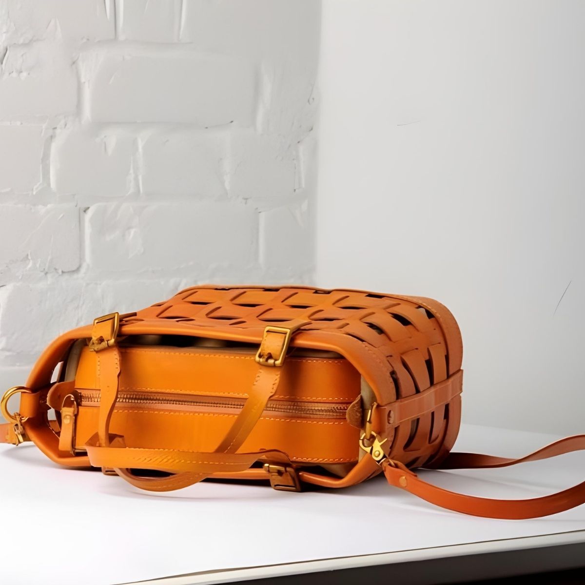 Uppdoo Venture Basket Tote - Apricot