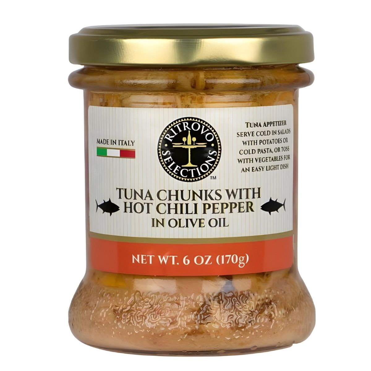 Tuna Chunks with Spicy Calabrian Red Pepper