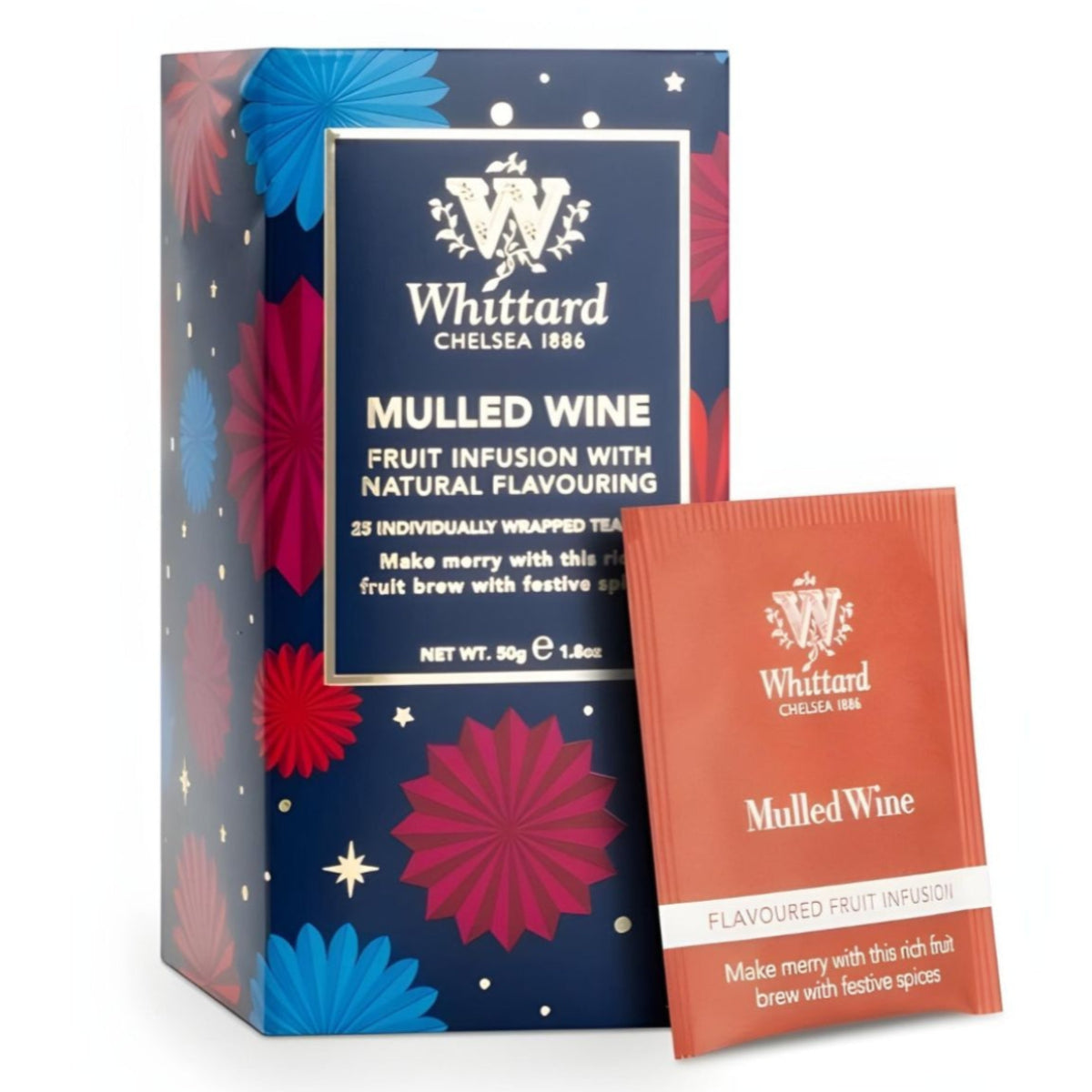 Whittard of Chelsea Mulled Wine 25 Individually Wrapped Teabags