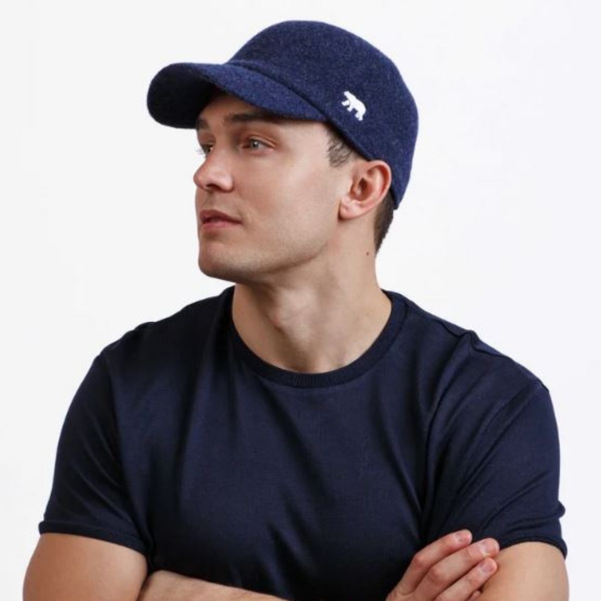 Norlender Woolen Baseball Cap - Navy