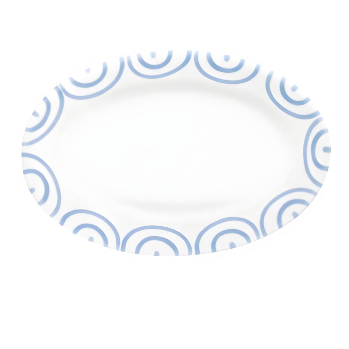 Gmundner Keramik Dizzy Blue Oval Plate