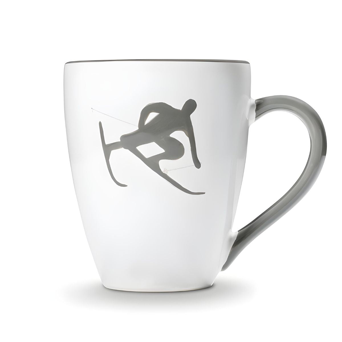 Gmundner Keramik Grey Toni, the Skier Breakfast Cup Max