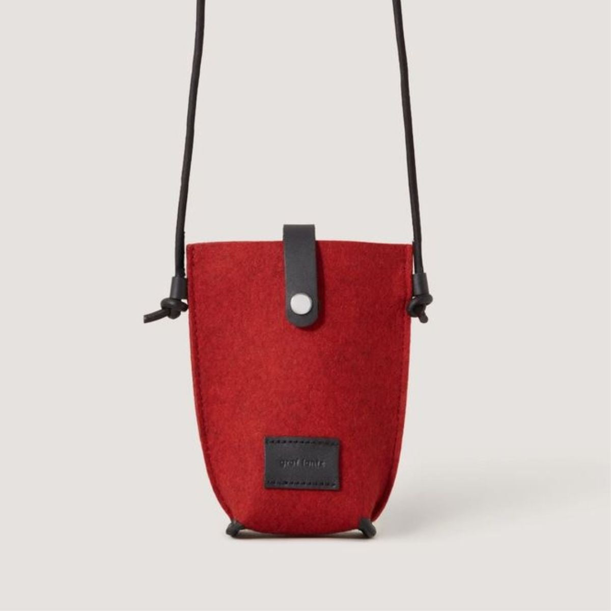 Graf Lantz Hana Merino Wool Phone Crossbody - Cherry Black