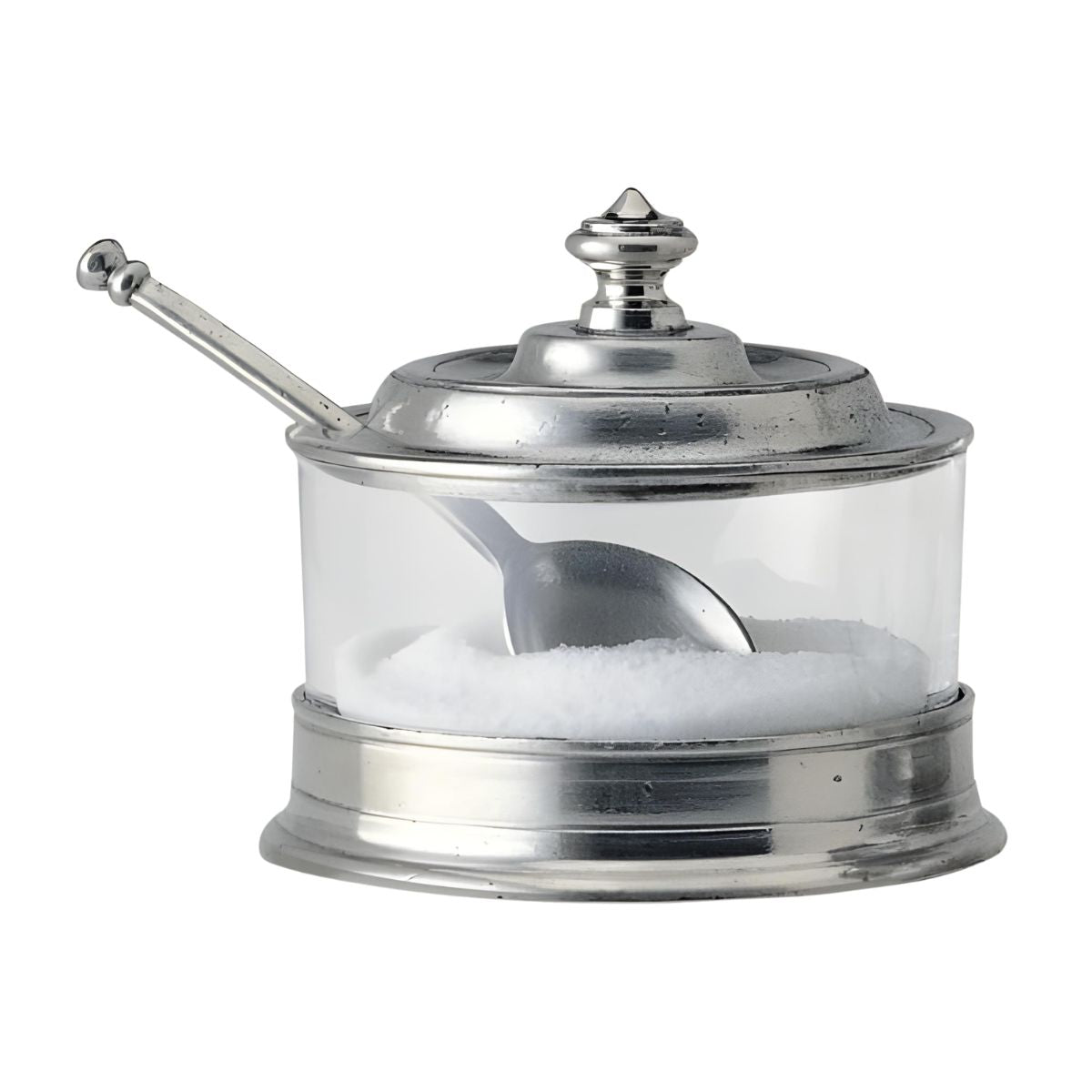 MATCH Pewter Jam Pot with Spoon