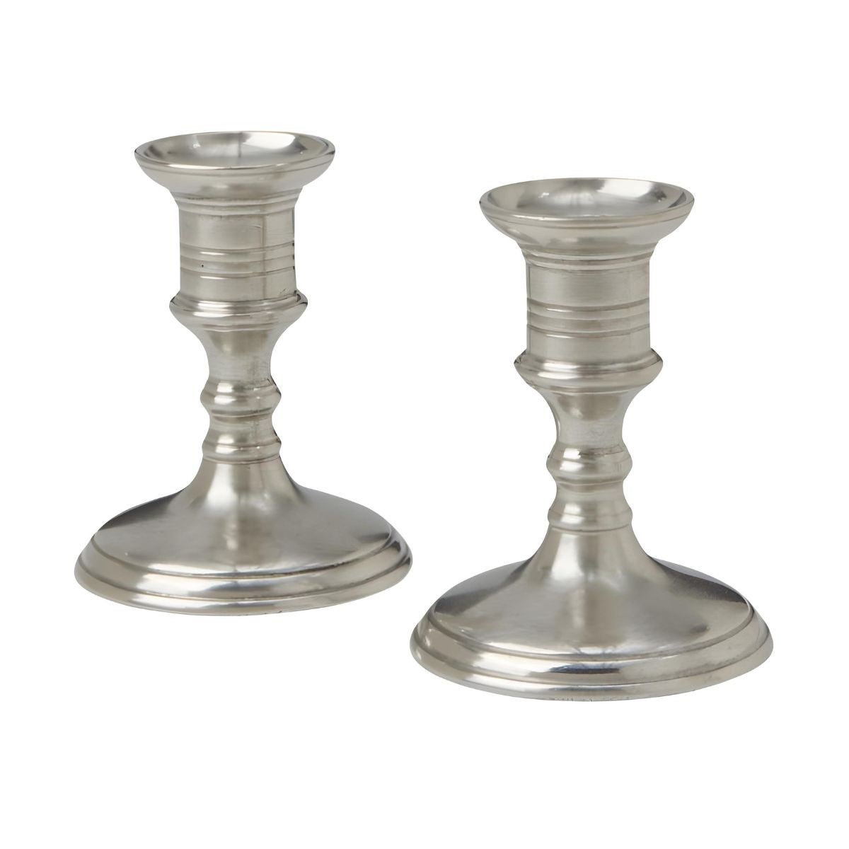 MATCH Pewter Prato Candlestick Pair - Small