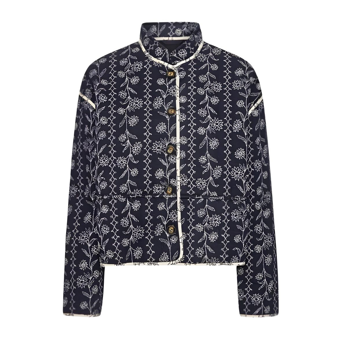 Ilse Jacobsen Short Padded Jacket - Dark Wildflower
