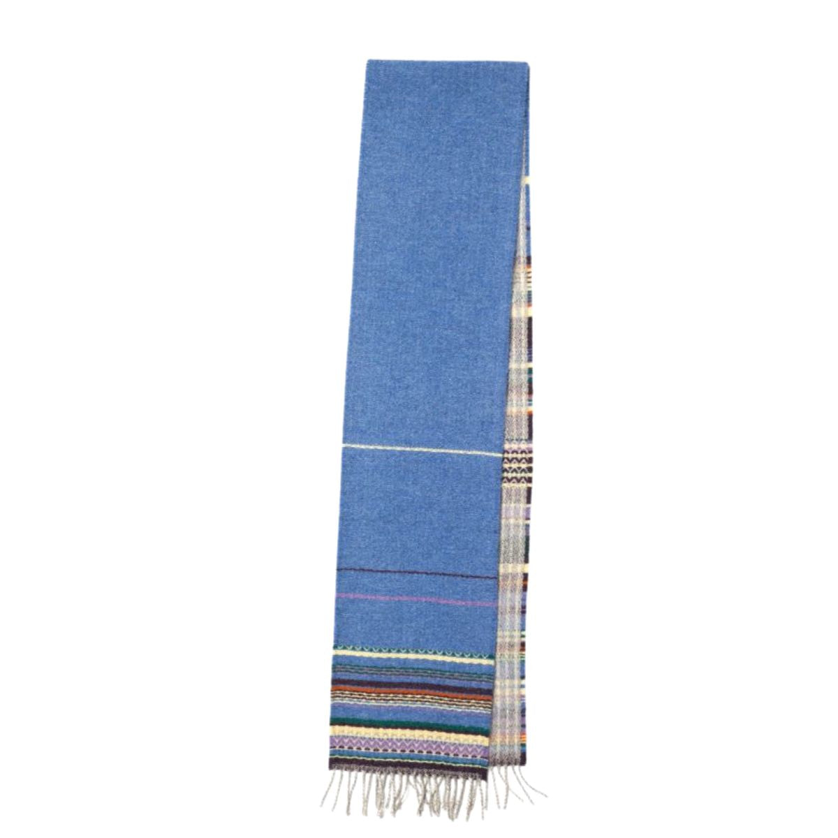 Wallace Sewell Lavanda Plum Lambswool Stripe Scarf